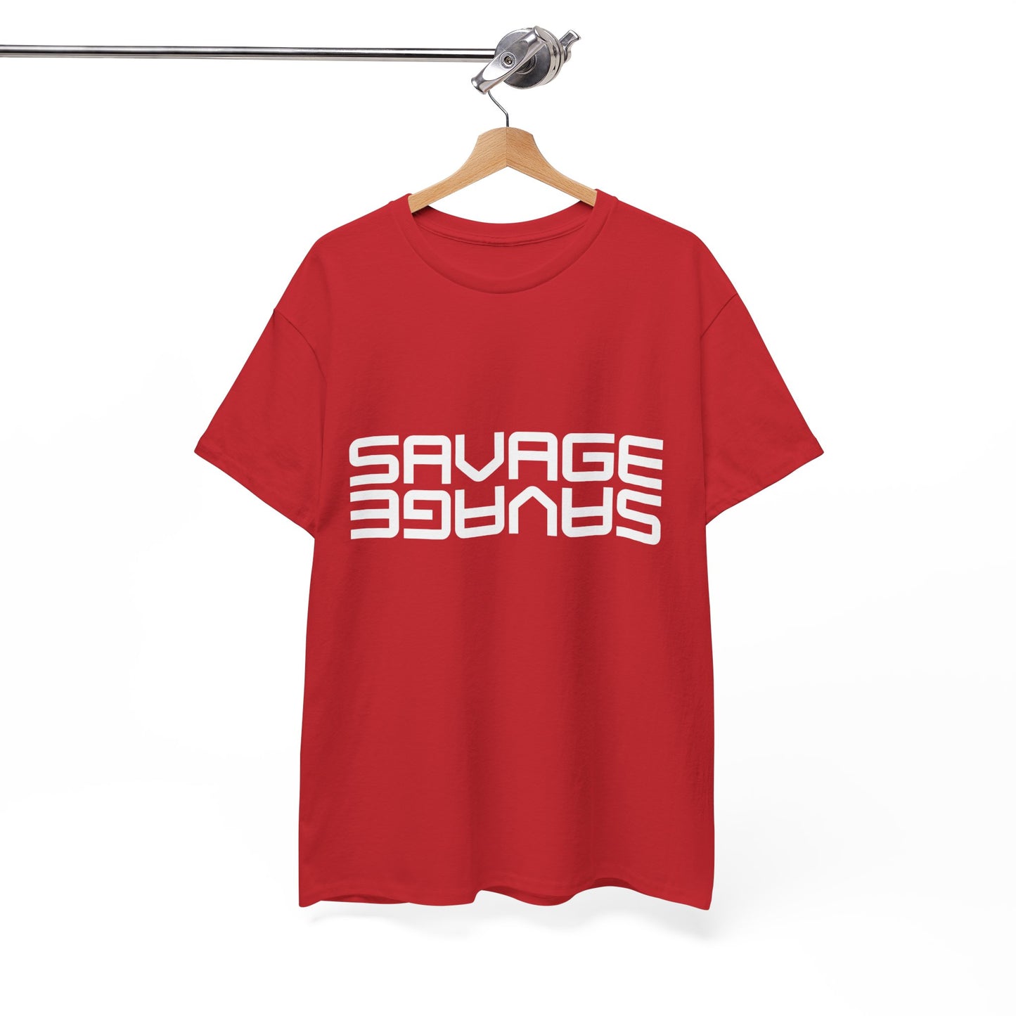 Savage Graphic Heavy Cotton Tee | Casual Streetwear, Motivational Wear, Birthday Gift, Trendy Apparel, Self-Expression T-Shirt