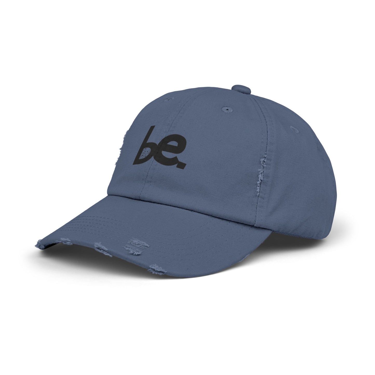 Trendy Unisex Distressed Cap with 'be.' Design, Casual hat for everyday wear, Gift for friends, Stylish accessory, Summer fashion