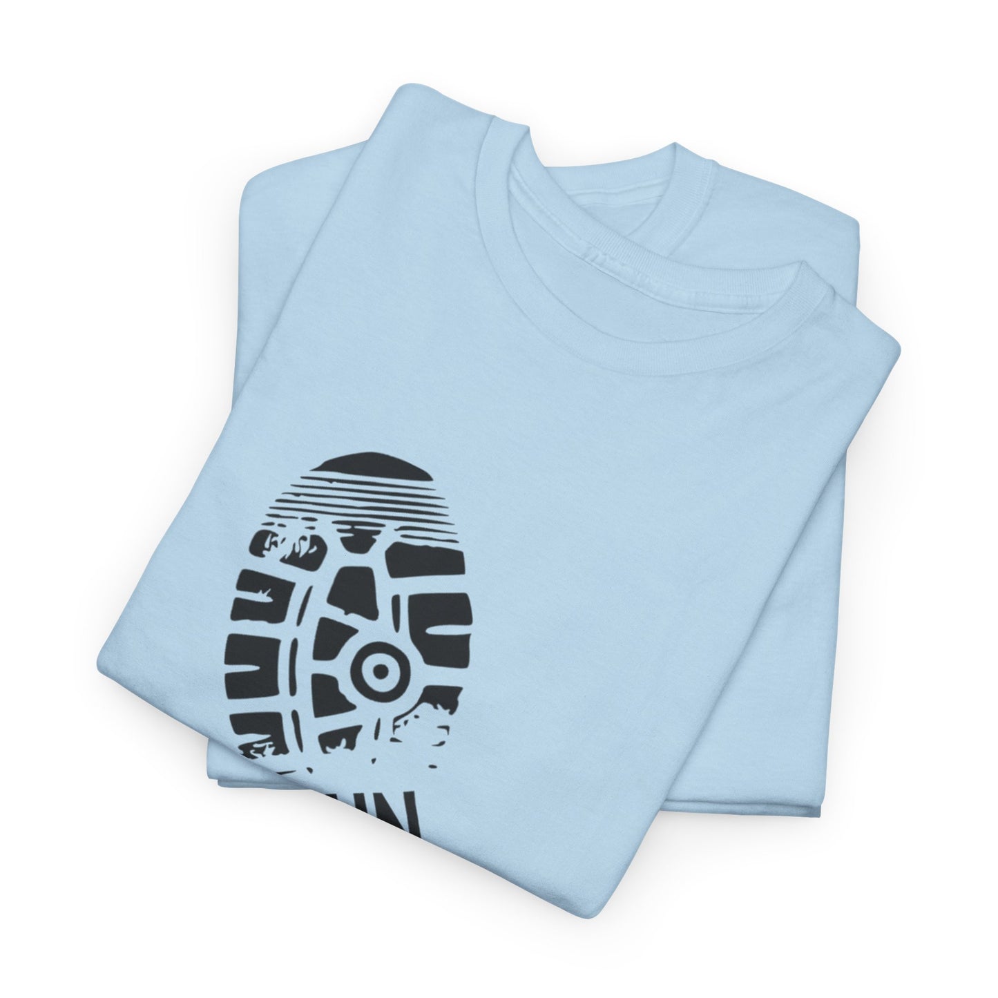 Run Graphic Heavy Cotton Tee - Casual Fitness Wear, Workout Shirt, Gym Apparel, Motivational Tee, Sports Clothing