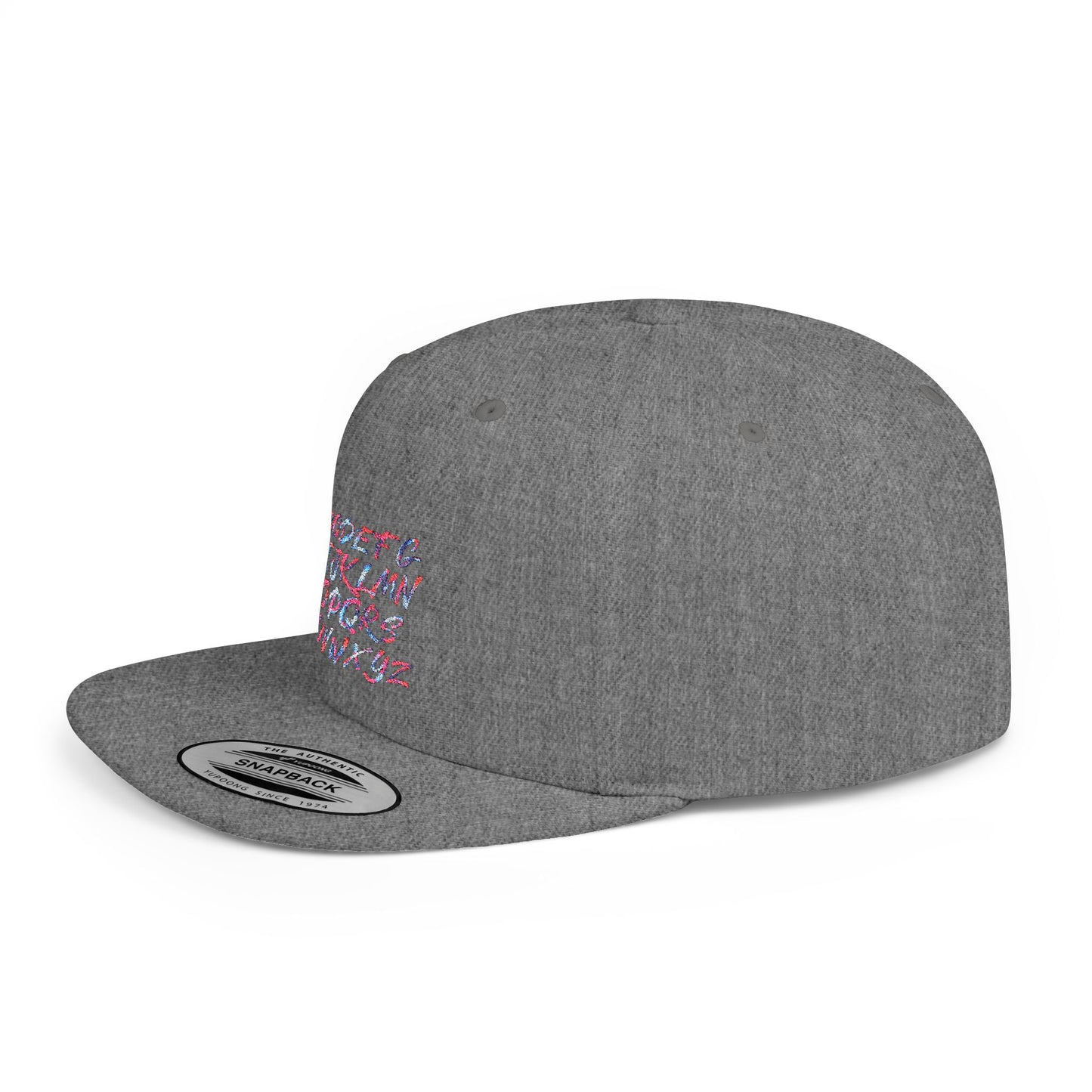 Trendy Flat Bill Snapback Hat, Casual Streetwear Cap, Hip Hop Accessory, Unisex Headwear, Perfect for Festivals and Everyday Style