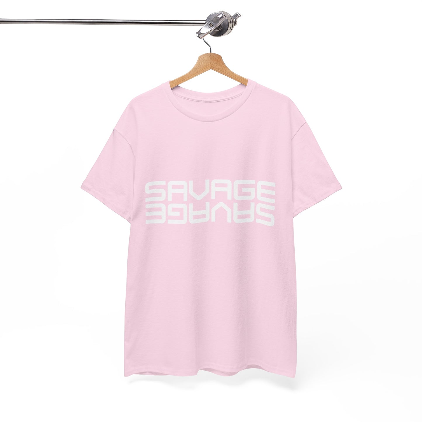 Savage Graphic Heavy Cotton Tee | Casual Streetwear, Motivational Wear, Birthday Gift, Trendy Apparel, Self-Expression T-Shirt