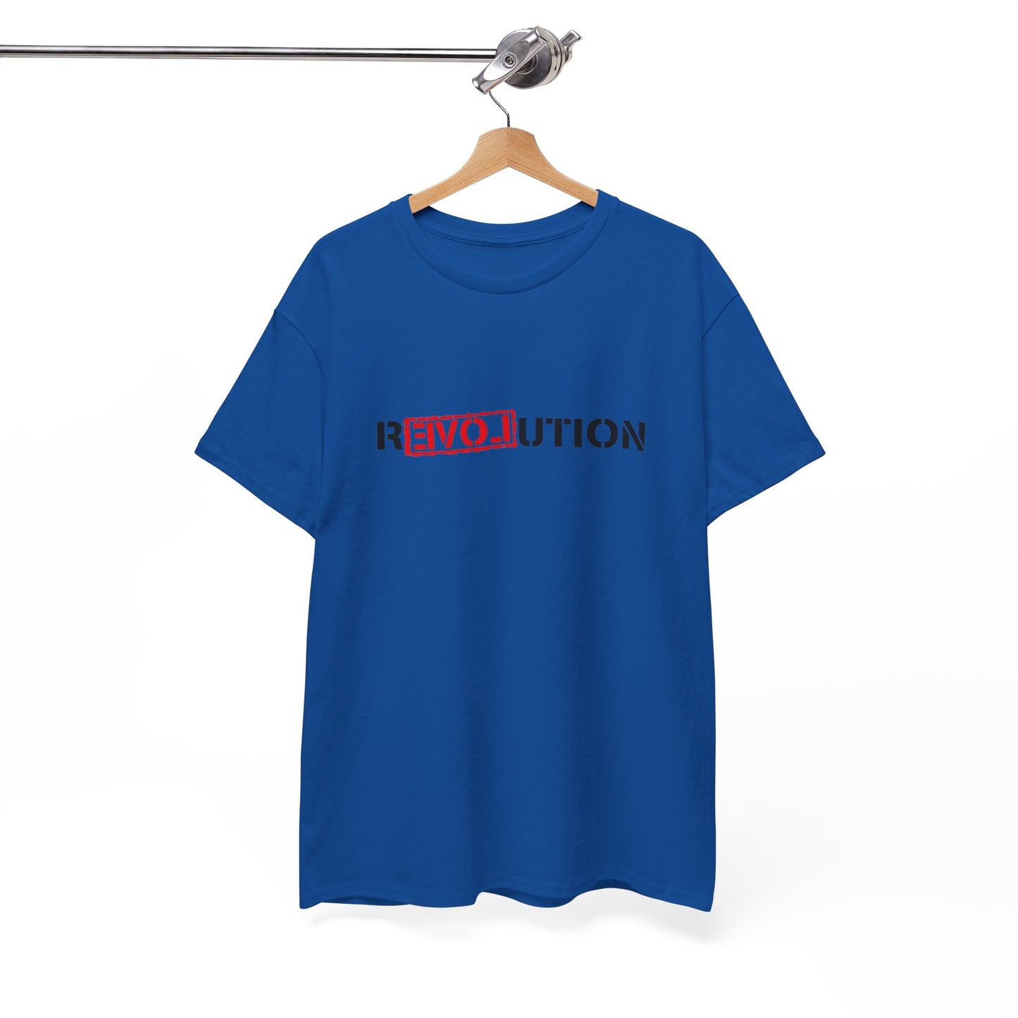 Heavy Cotton Tee - REVOlution Graphic Shirt, Casual Wear, Gift for Change Makers, Bold Statement Tee, Everyday Streetwear