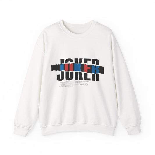 Joker Graphic Sweatshirt - Cozy Unisex Crewneck, Perfect for Casual Wear, Gifts, Movie Fans, Halloween, Streetwear