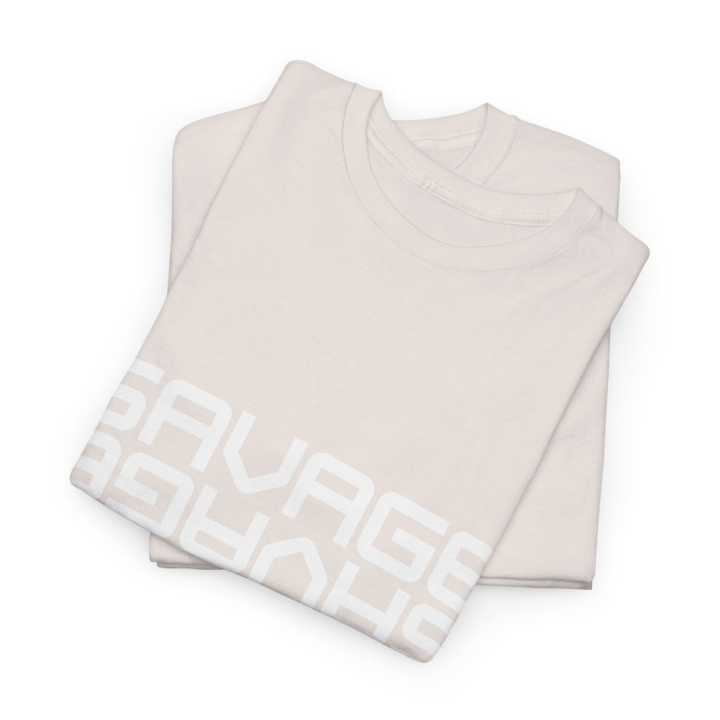 Savage Graphic Heavy Cotton Tee | Casual Streetwear, Motivational Wear, Birthday Gift, Trendy Apparel, Self-Expression T-Shirt