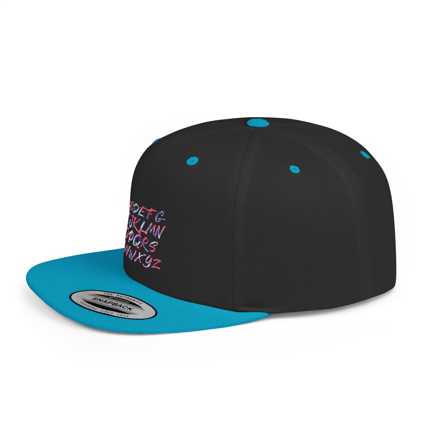 Trendy Flat Bill Snapback Hat, Casual Streetwear Cap, Hip Hop Accessory, Unisex Headwear, Perfect for Festivals and Everyday Style