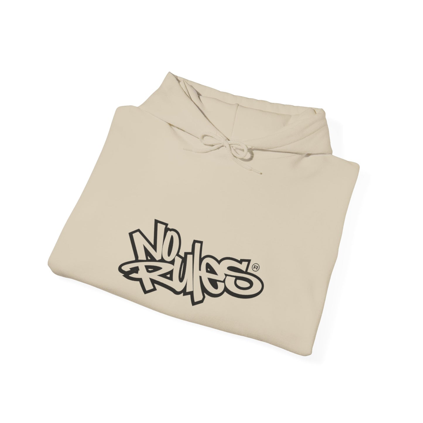 Urban Graffiti Hoodie, Comfortable Streetwear, No Rules Sweatshirt, Perfect for Casual Wear, Cozy Gift for Teens