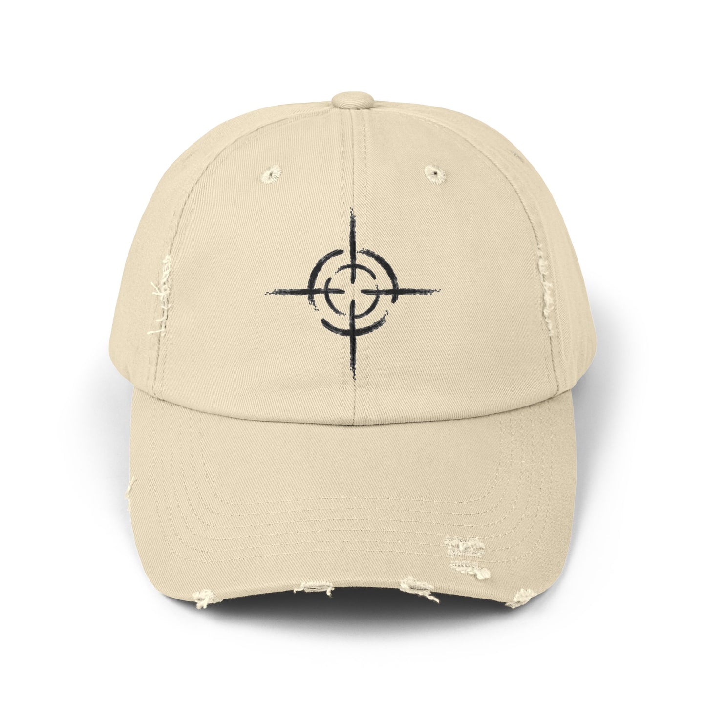 Distressed Unisex Cap with Target Design, Casual Hat, Gift for Him or Her, Trendy Accessory, Summer Vibes