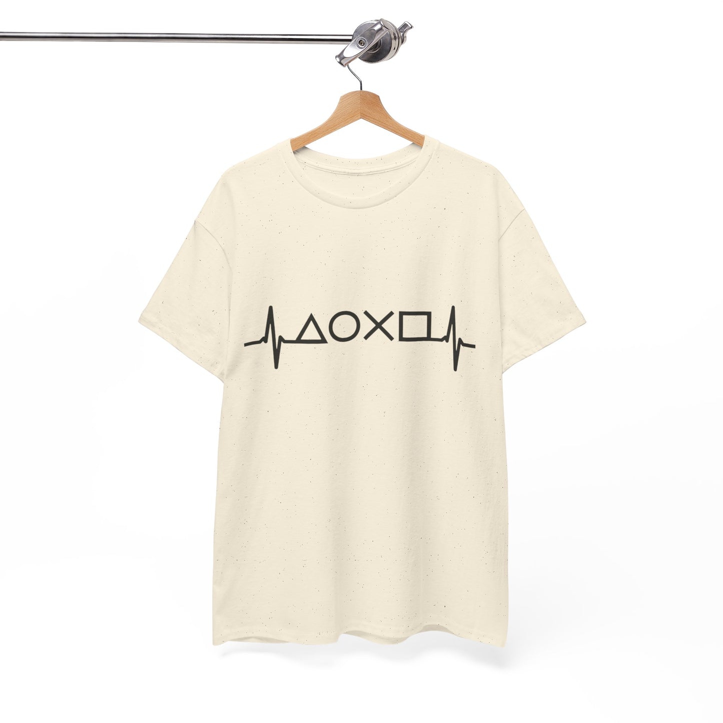Heartbeat Graphic Tee for Everyday Wear, Cotton T-shirt, Casual Gift, Music Lover Shirt, Trendy Everyday Tee