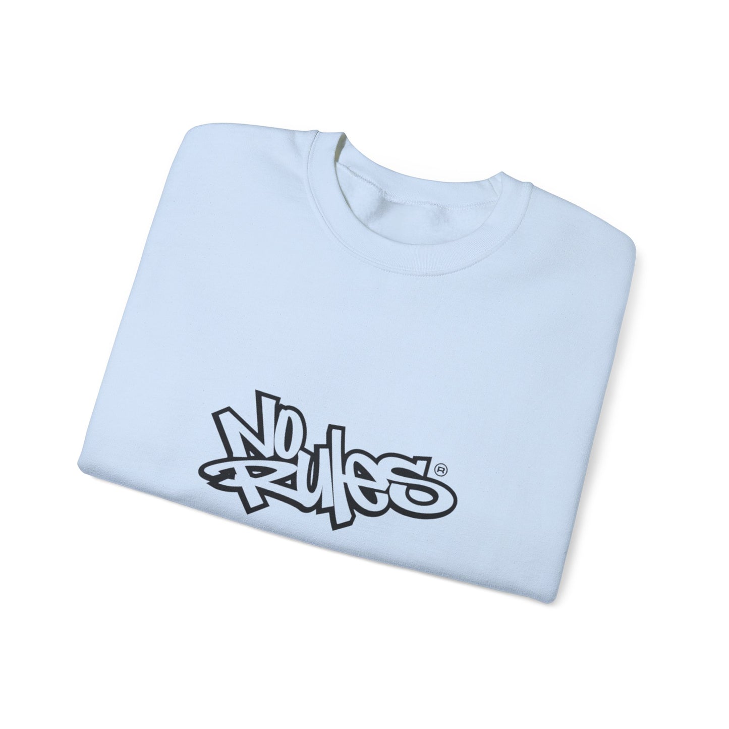 No Rules Crewneck Sweatshirt, Urban Streetwear, Casual Outfit, Gift for Friends, Cozy Lounge Wear