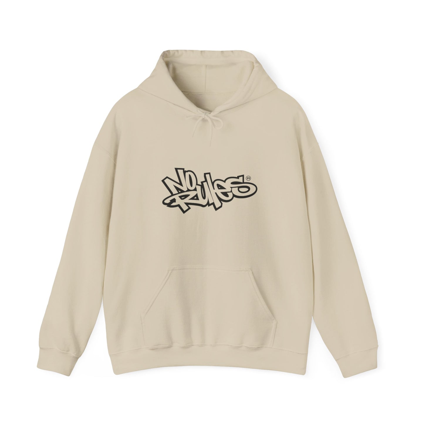 Urban Graffiti Hoodie, Comfortable Streetwear, No Rules Sweatshirt, Perfect for Casual Wear, Cozy Gift for Teens