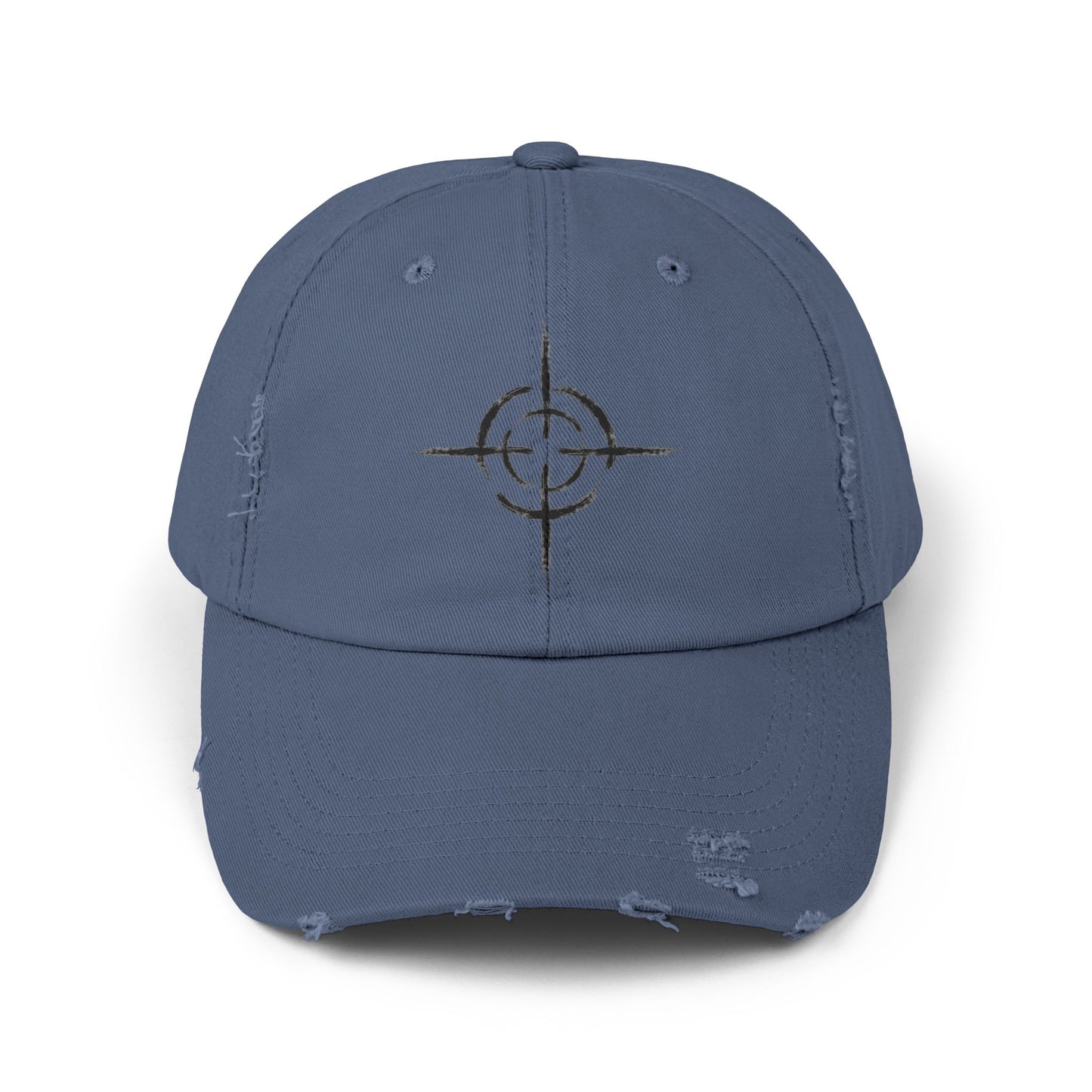 Distressed Unisex Cap with Target Design, Casual Hat, Gift for Him or Her, Trendy Accessory, Summer Vibes