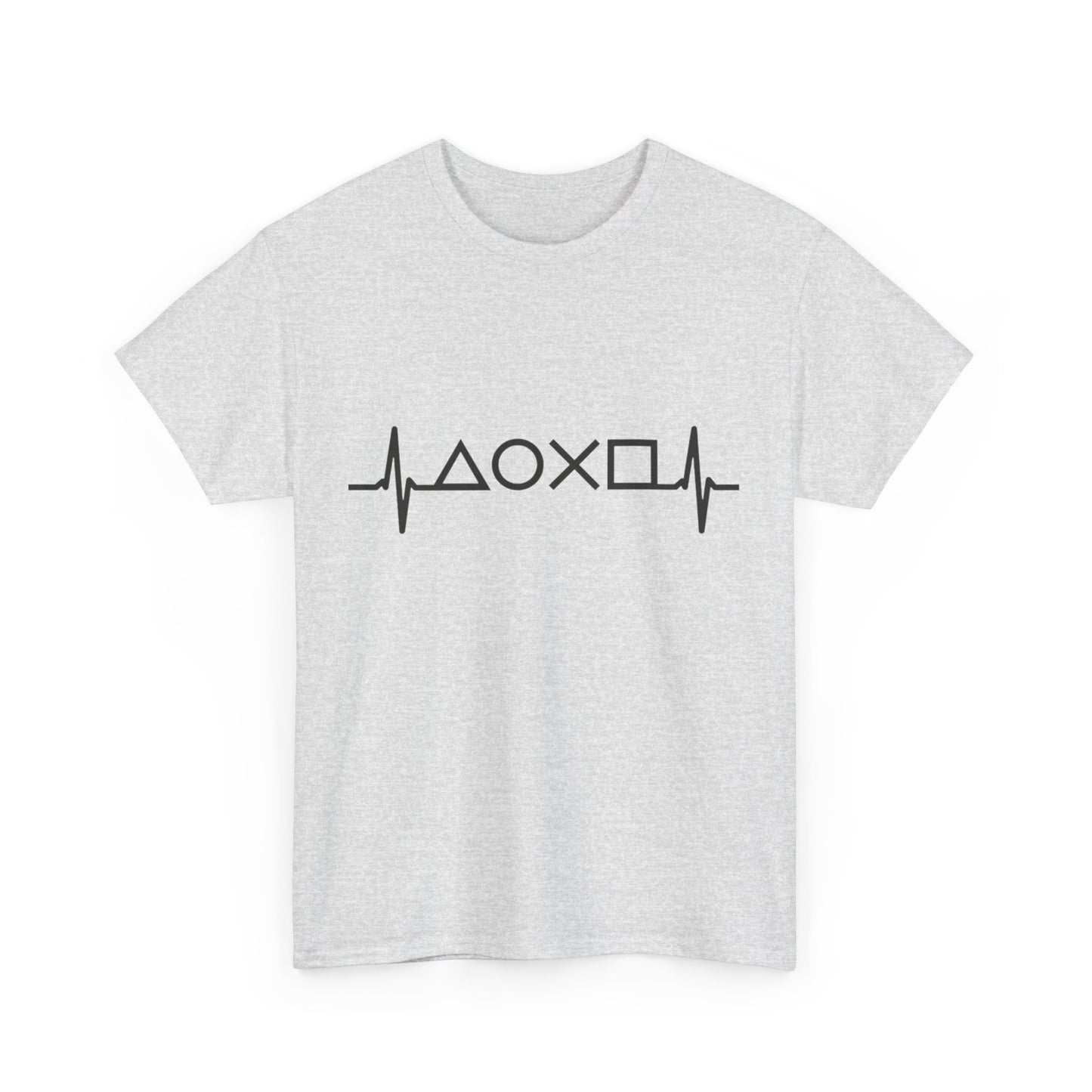 Heartbeat Graphic Tee for Everyday Wear, Cotton T-shirt, Casual Gift, Music Lover Shirt, Trendy Everyday Tee