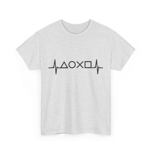 Heartbeat Graphic Tee for Everyday Wear, Cotton T-shirt, Casual Gift, Music Lover Shirt, Trendy Everyday Tee