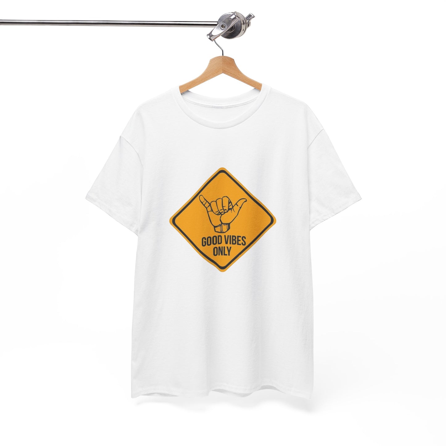 Good Vibes Only Cotton Tee, Positive Energy Shirt, Casual Wear, Summer Tee, Gift for Friends, Beach Day Shirt