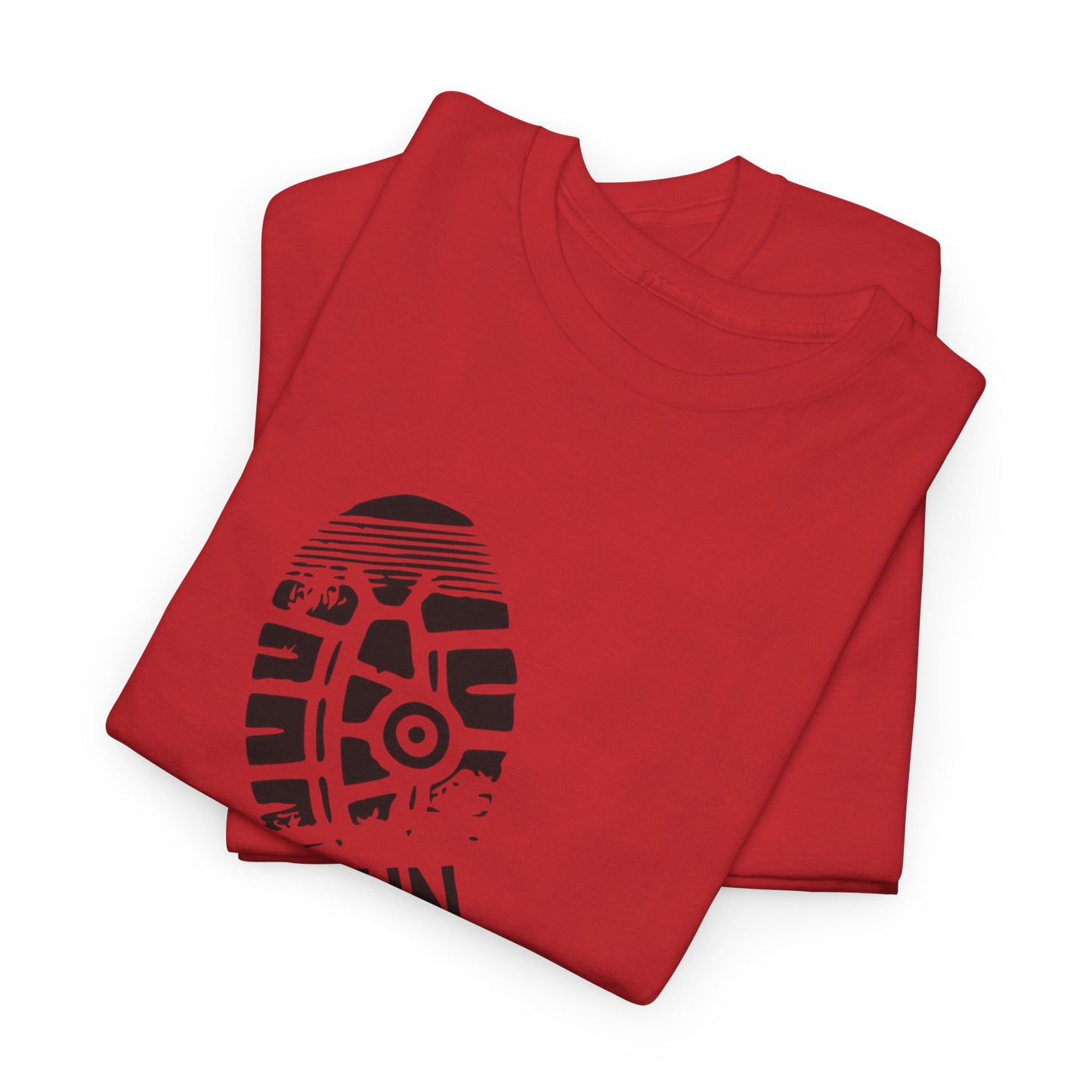 Run Graphic Heavy Cotton Tee - Casual Fitness Wear, Workout Shirt, Gym Apparel, Motivational Tee, Sports Clothing