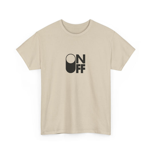 ON/OFF Heavy Cotton Tee - Perfect Gift for Tech Lovers, Casual Wear, Gamer Shirt, Everyday Comfort