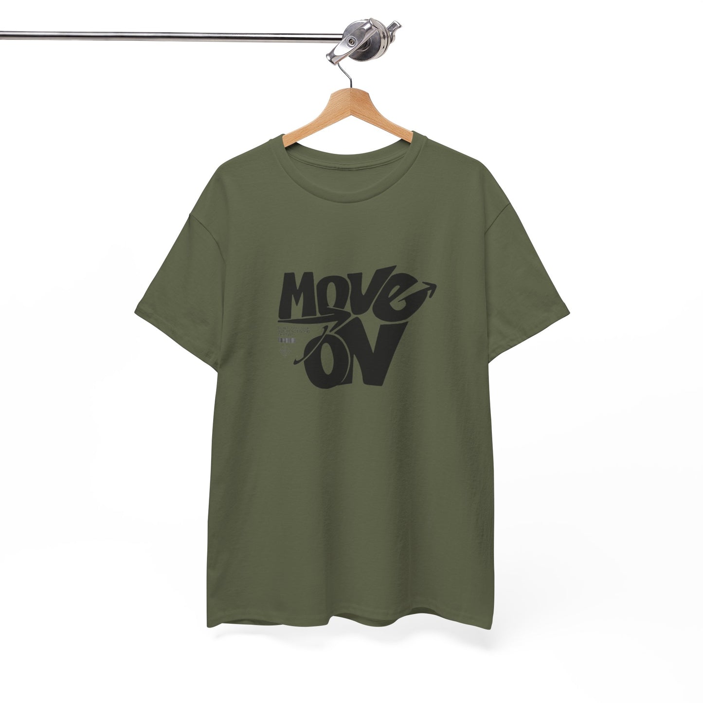 Cotton Tee - 'Move On' Motivational Shirt, Casual Wear, Gift for Friends, Affirmation Tee, Everyday Empowerment