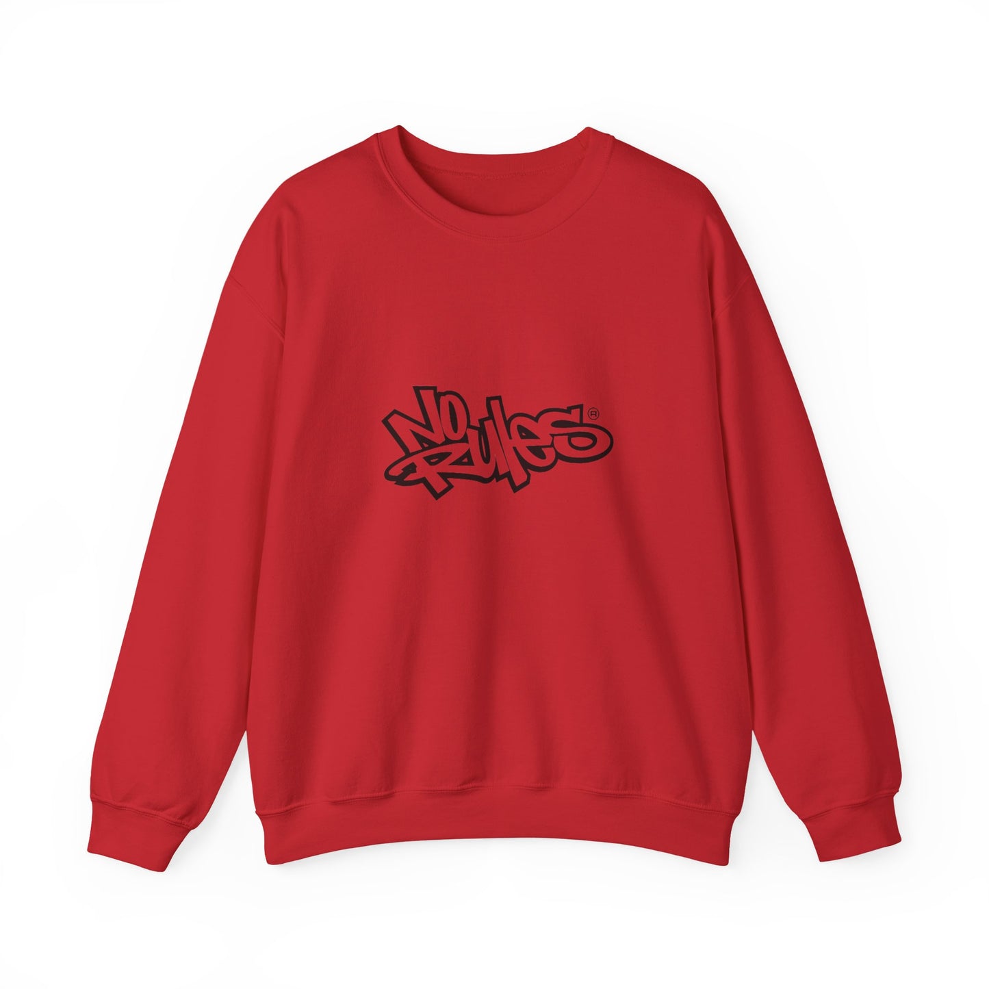 No Rules Crewneck Sweatshirt, Urban Streetwear, Casual Outfit, Gift for Friends, Cozy Lounge Wear