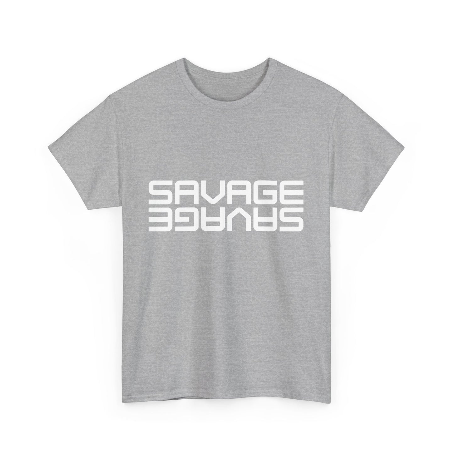 Savage Graphic Heavy Cotton Tee | Casual Streetwear, Motivational Wear, Birthday Gift, Trendy Apparel, Self-Expression T-Shirt