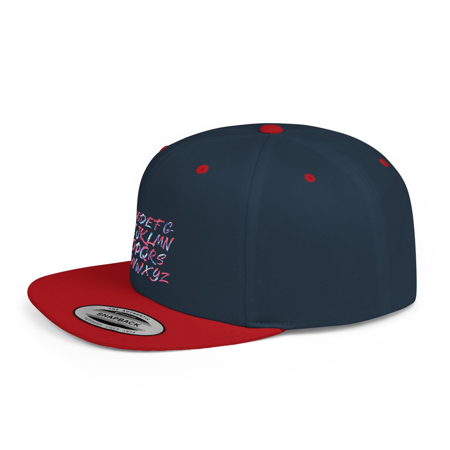 Trendy Flat Bill Snapback Hat, Casual Streetwear Cap, Hip Hop Accessory, Unisex Headwear, Perfect for Festivals and Everyday Style