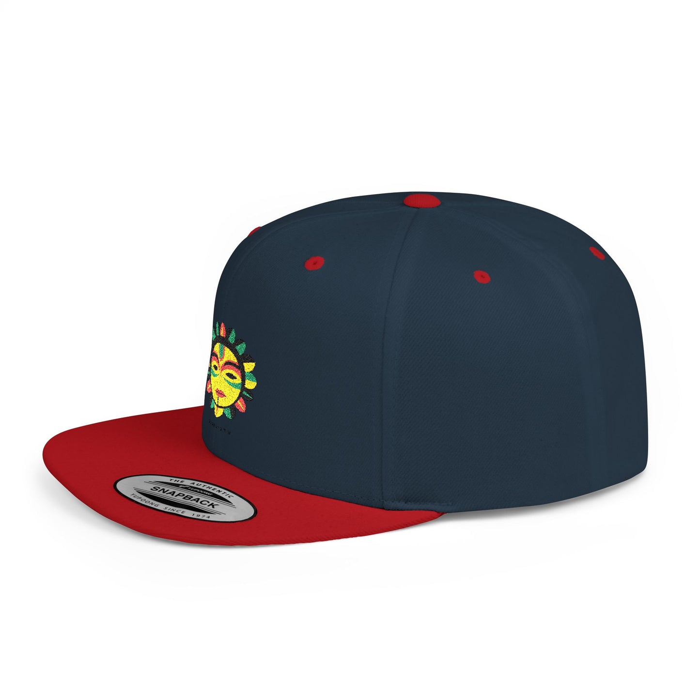 Sunshine Embroidered Flat Bill Snapback Cap - Summer Hat, Outdoor Gear, Festival Accessory, Unique Gift, Stylish Hat