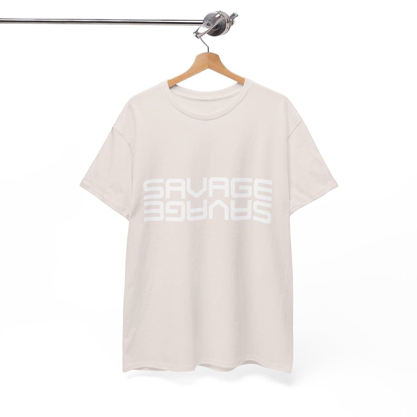 Savage Graphic Heavy Cotton Tee | Casual Streetwear, Motivational Wear, Birthday Gift, Trendy Apparel, Self-Expression T-Shirt
