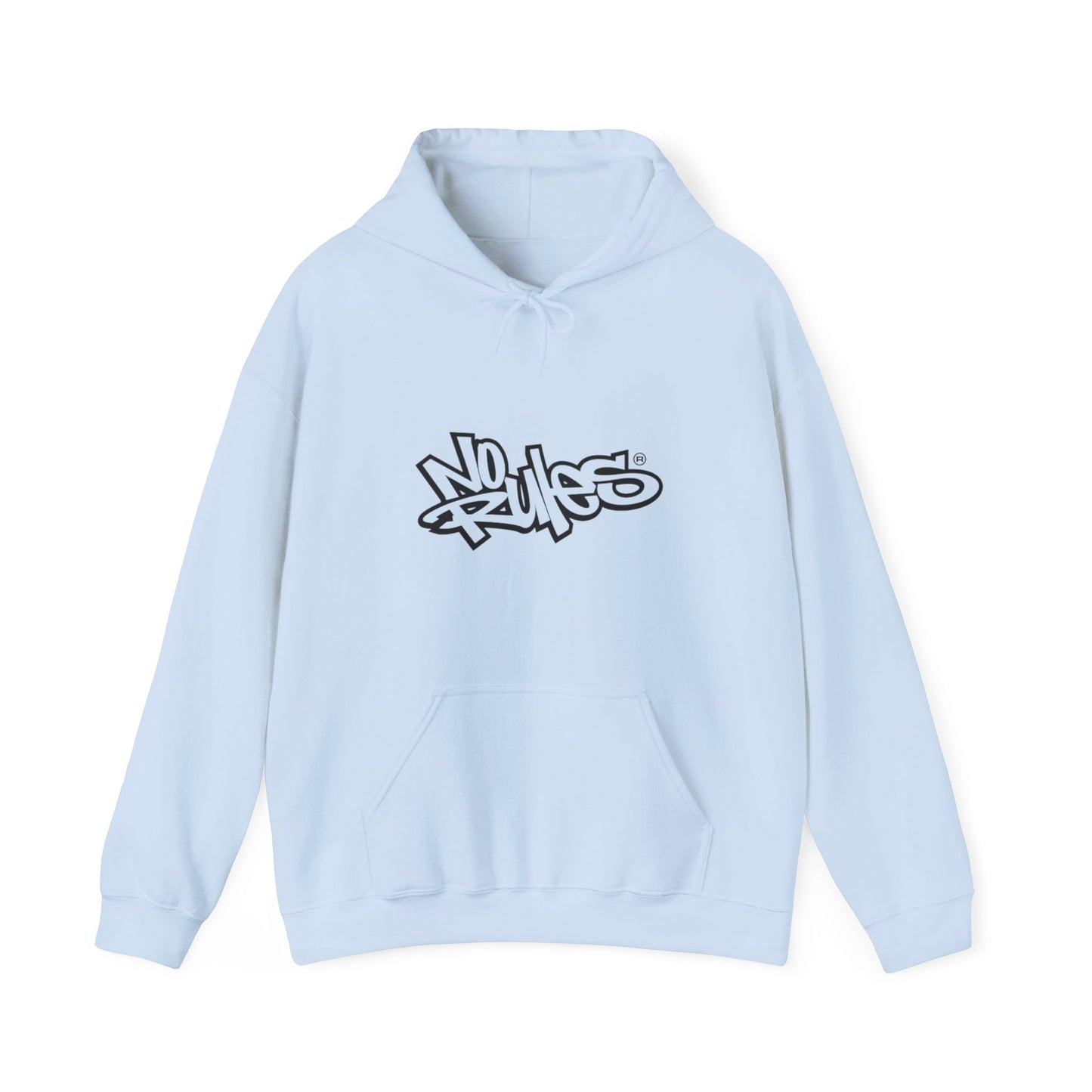 Urban Graffiti Hoodie, Comfortable Streetwear, No Rules Sweatshirt, Perfect for Casual Wear, Cozy Gift for Teens