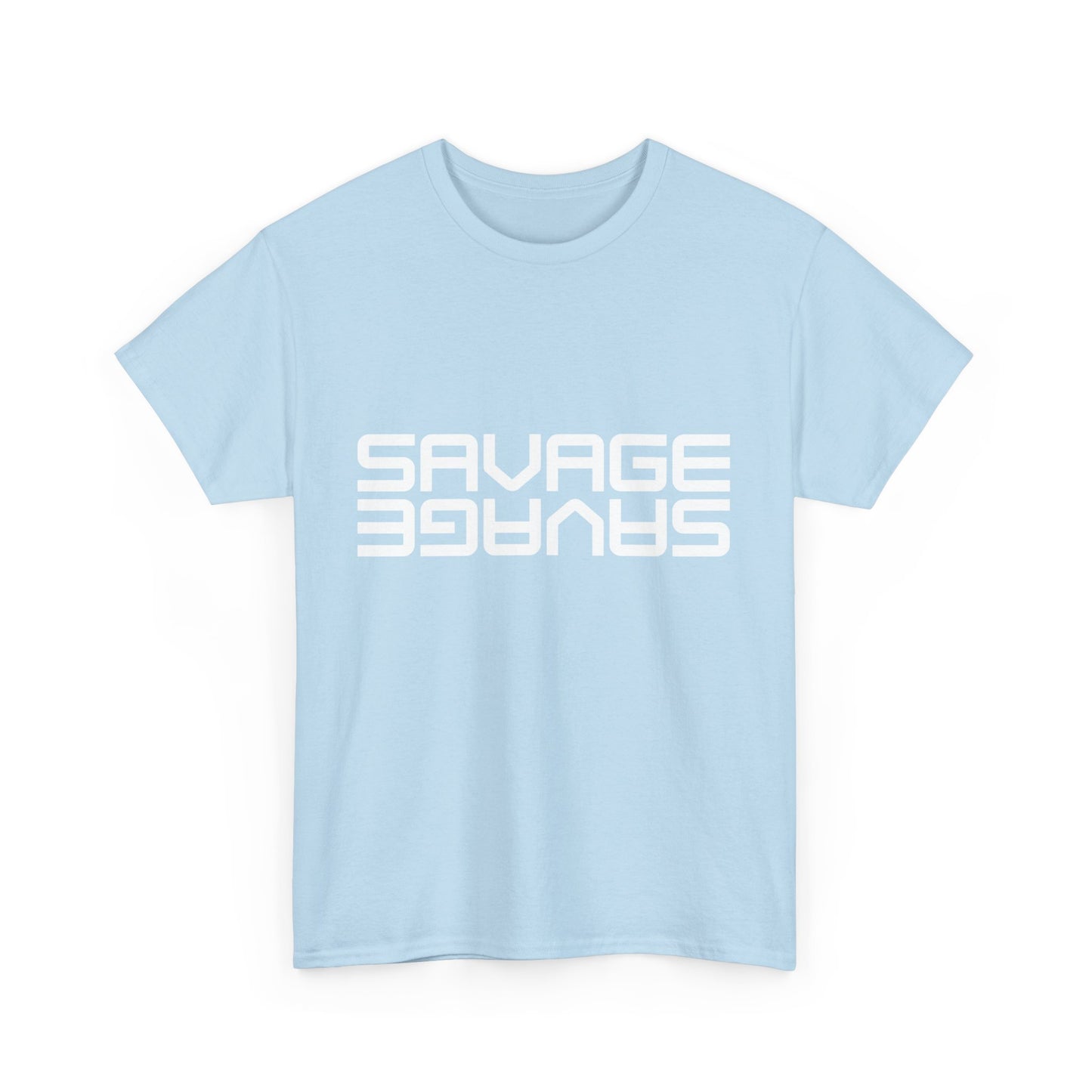 Savage Graphic Heavy Cotton Tee | Casual Streetwear, Motivational Wear, Birthday Gift, Trendy Apparel, Self-Expression T-Shirt