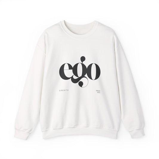 Ego Crewneck Sweatshirt, Cozy unisex apparel, Gift for fashion lovers, Casual wear, Perfect for winter, Graphic sweatshirt for