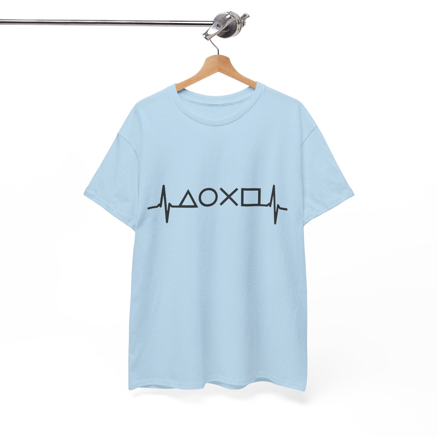 Heartbeat Graphic Tee for Everyday Wear, Cotton T-shirt, Casual Gift, Music Lover Shirt, Trendy Everyday Tee