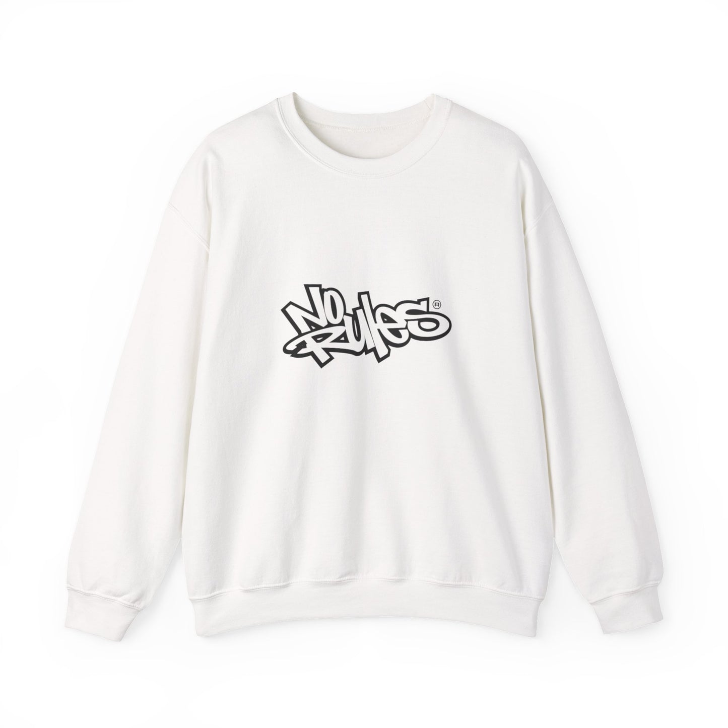 No Rules Crewneck Sweatshirt, Urban Streetwear, Casual Outfit, Gift for Friends, Cozy Lounge Wear