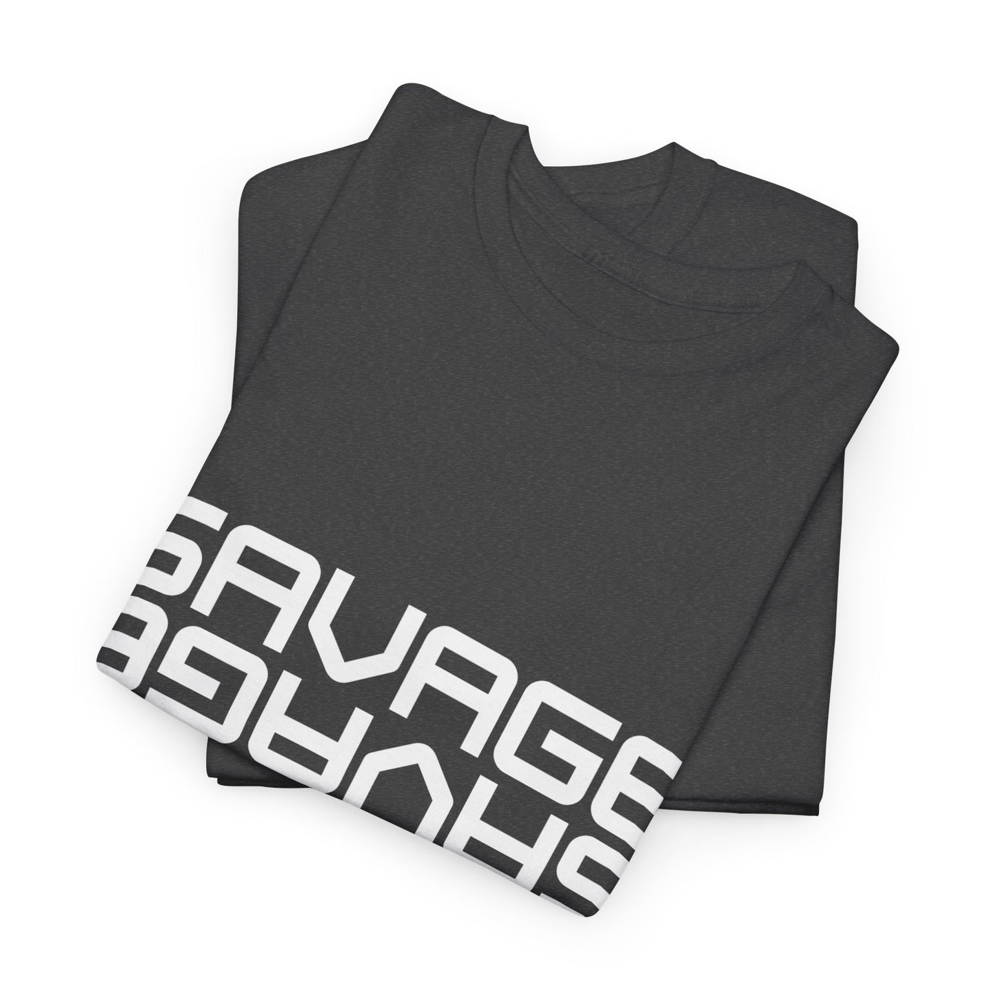 Savage Graphic Heavy Cotton Tee | Casual Streetwear, Motivational Wear, Birthday Gift, Trendy Apparel, Self-Expression T-Shirt