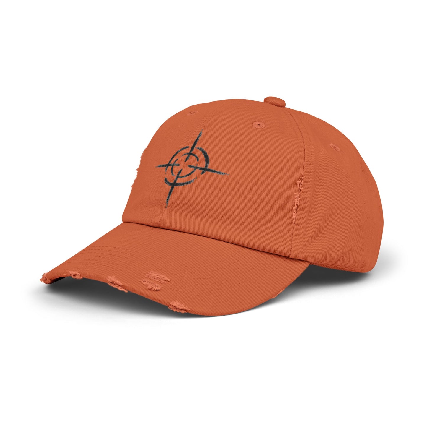 Distressed Unisex Cap with Target Design, Casual Hat, Gift for Him or Her, Trendy Accessory, Summer Vibes