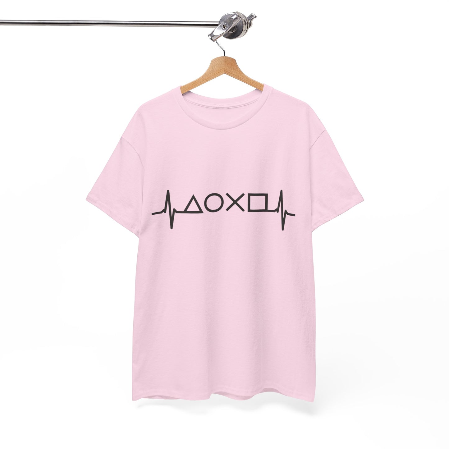 Heartbeat Graphic Tee for Everyday Wear, Cotton T-shirt, Casual Gift, Music Lover Shirt, Trendy Everyday Tee