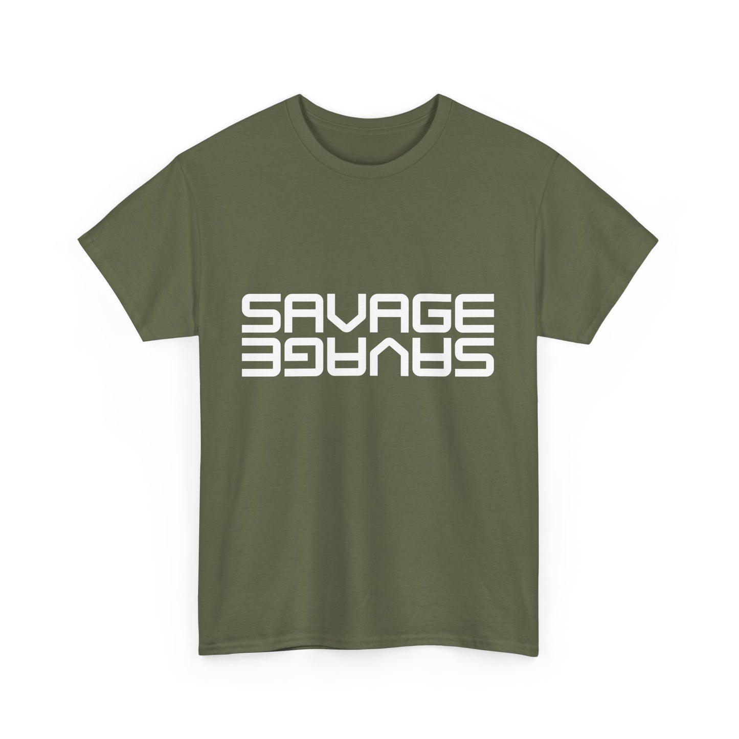 Savage Graphic Heavy Cotton Tee | Casual Streetwear, Motivational Wear, Birthday Gift, Trendy Apparel, Self-Expression T-Shirt