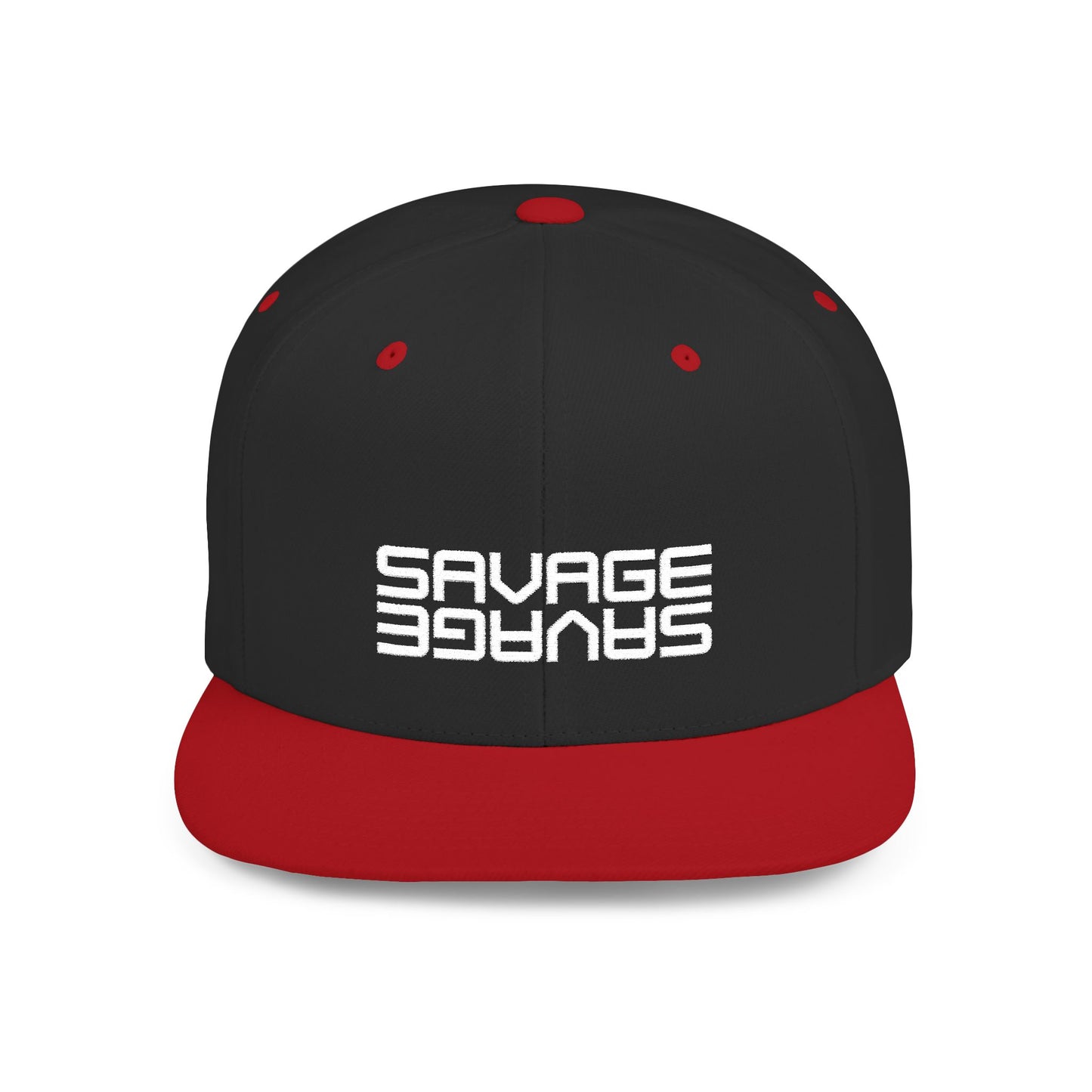 Savage Spirit Flat Bill Snapback Hat | Trendy Adjustable Cap for Streetwear Lovers, Gift for Friends, Summer Fashion Accessory, Cool