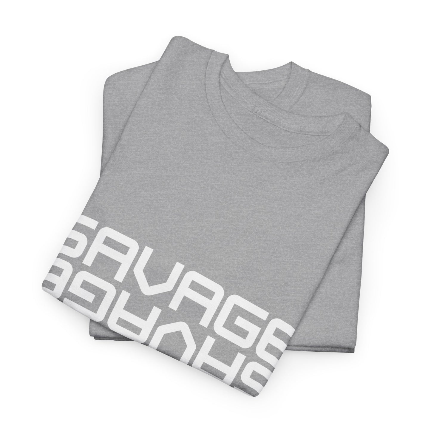 Savage Graphic Heavy Cotton Tee | Casual Streetwear, Motivational Wear, Birthday Gift, Trendy Apparel, Self-Expression T-Shirt