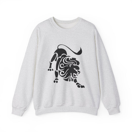 Fierce Lion Crewneck Sweatshirt | Unisex Heavy Blend for Everyday Comfort, Casual Fashion, Gift for Animal Lovers, Cool Sweatshirt