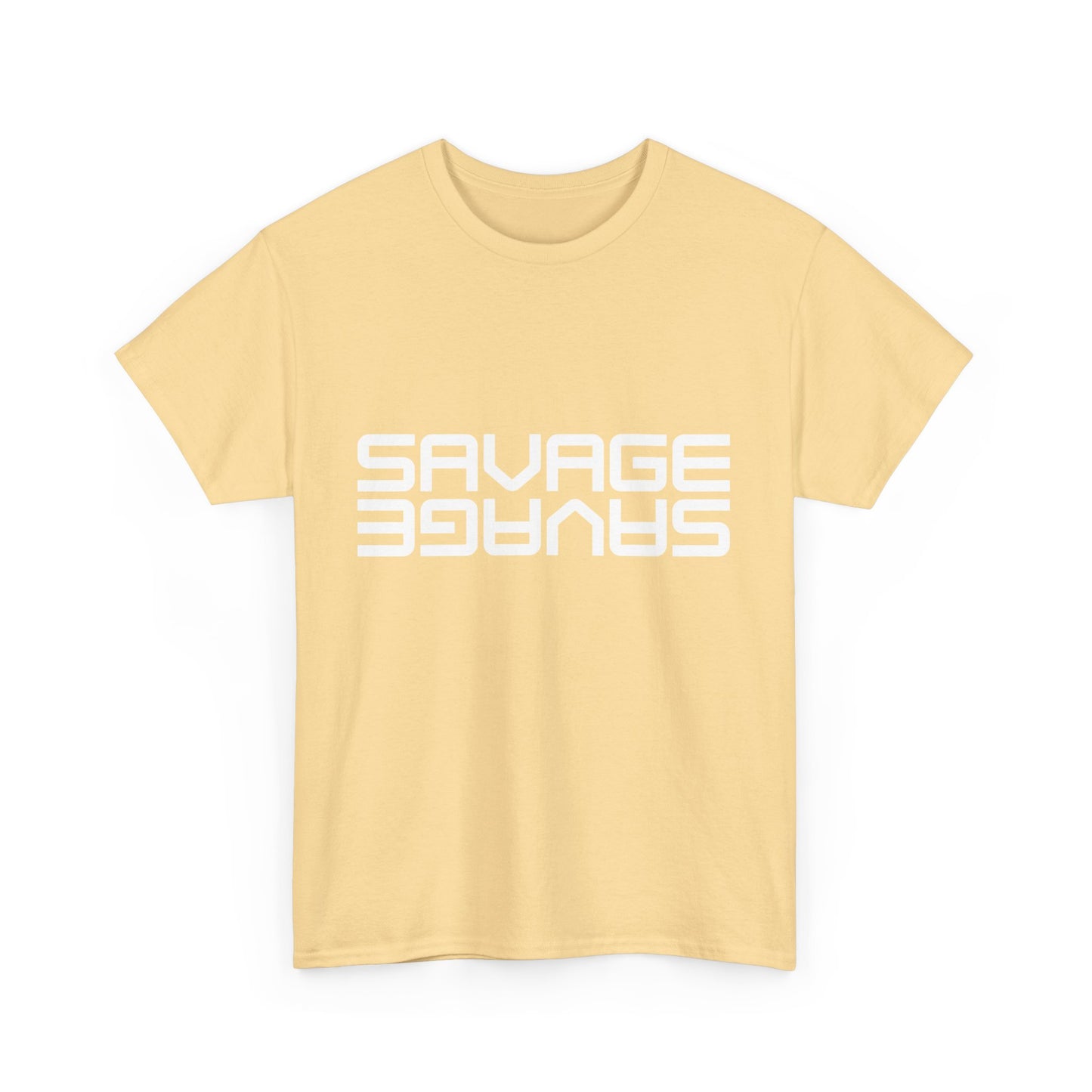 Savage Graphic Heavy Cotton Tee | Casual Streetwear, Motivational Wear, Birthday Gift, Trendy Apparel, Self-Expression T-Shirt