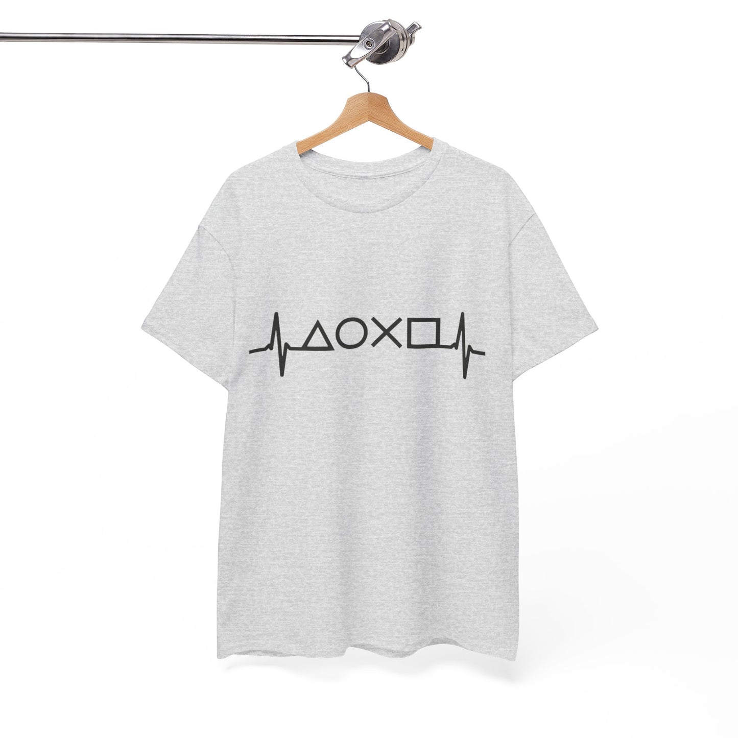 Heartbeat Graphic Tee for Everyday Wear, Cotton T-shirt, Casual Gift, Music Lover Shirt, Trendy Everyday Tee