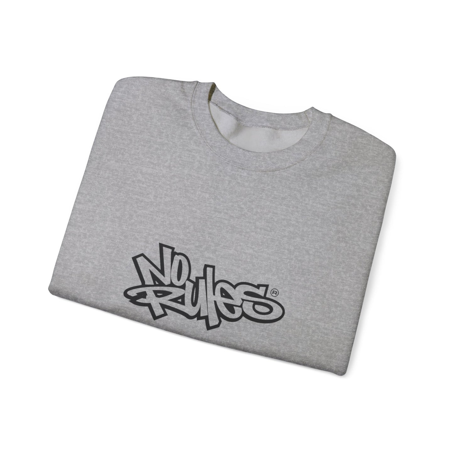 No Rules Crewneck Sweatshirt, Urban Streetwear, Casual Outfit, Gift for Friends, Cozy Lounge Wear