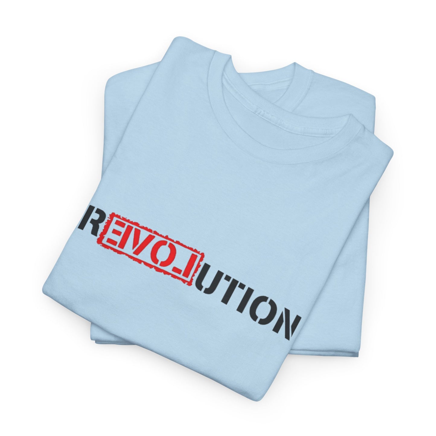 Heavy Cotton Tee - REVOlution Graphic Shirt, Casual Wear, Gift for Change Makers, Bold Statement Tee, Everyday Streetwear