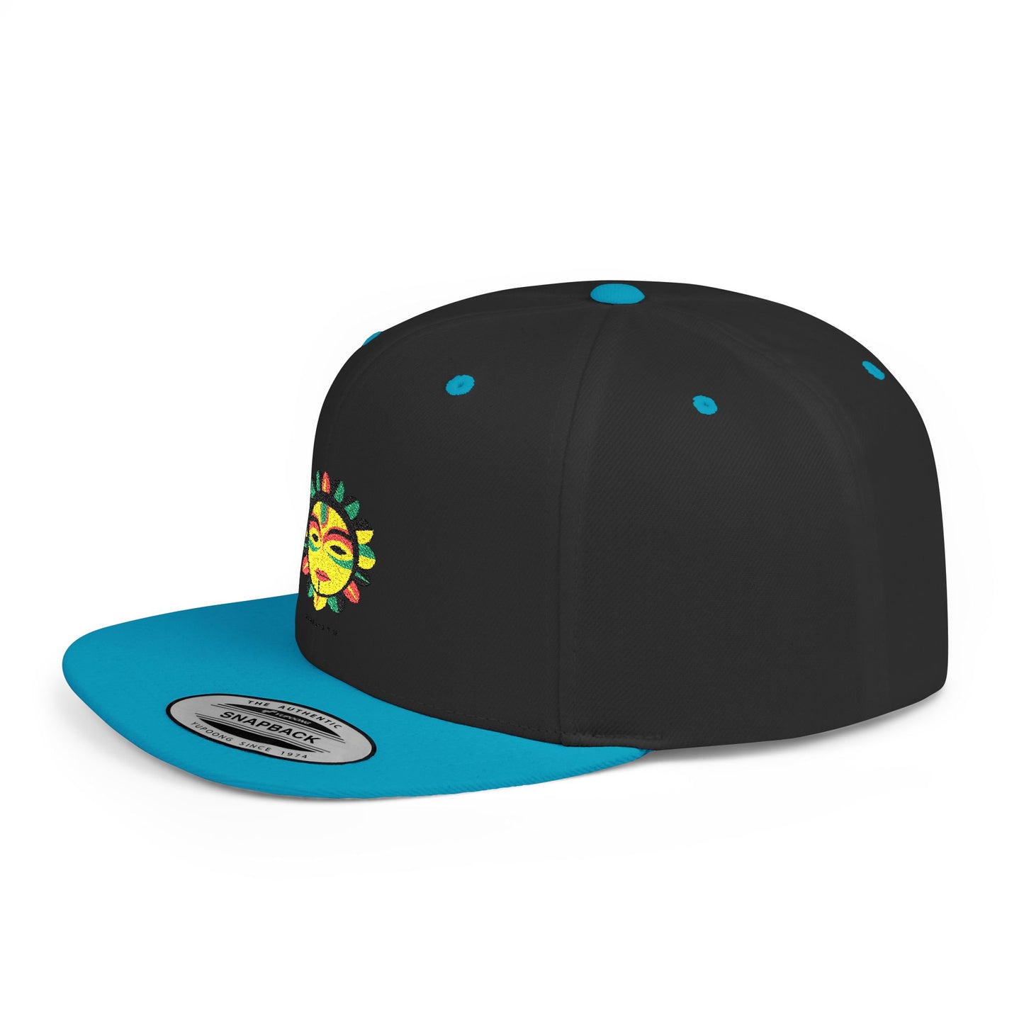 Sunshine Embroidered Flat Bill Snapback Cap - Summer Hat, Outdoor Gear, Festival Accessory, Unique Gift, Stylish Hat