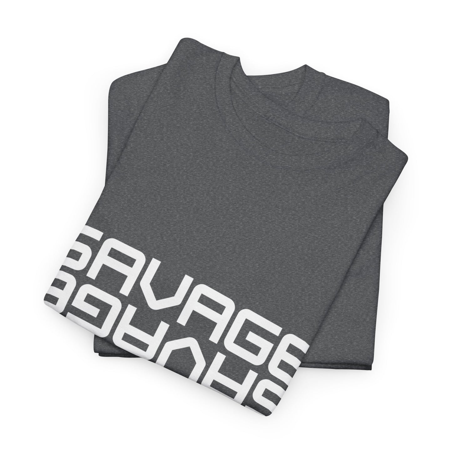 Savage Graphic Heavy Cotton Tee | Casual Streetwear, Motivational Wear, Birthday Gift, Trendy Apparel, Self-Expression T-Shirt