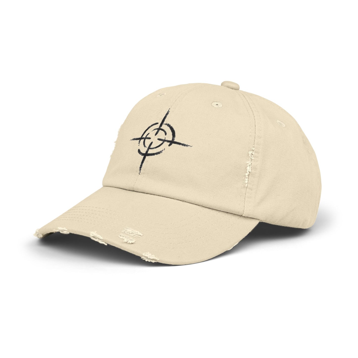 Distressed Unisex Cap with Target Design, Casual Hat, Gift for Him or Her, Trendy Accessory, Summer Vibes