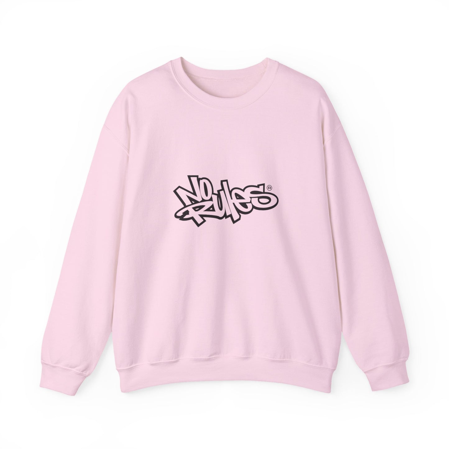 No Rules Crewneck Sweatshirt, Urban Streetwear, Casual Outfit, Gift for Friends, Cozy Lounge Wear