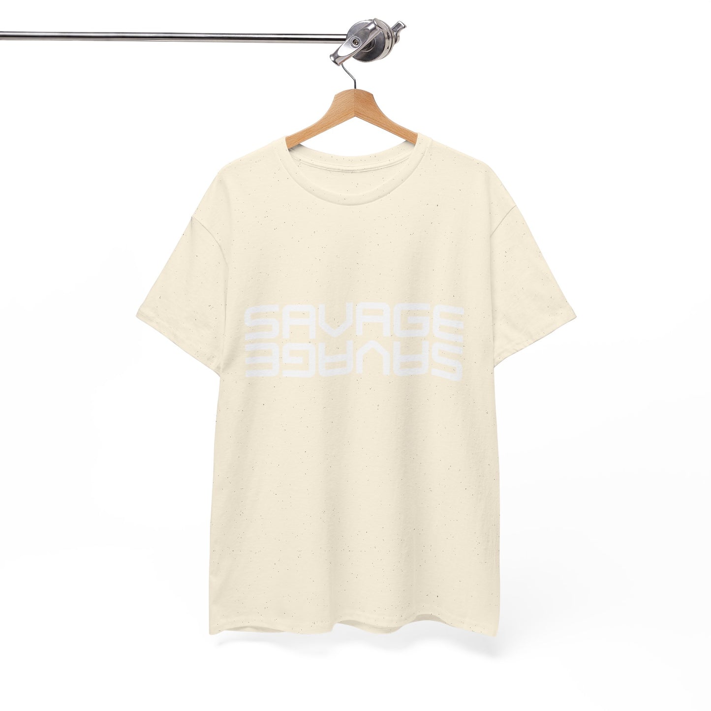 Savage Graphic Heavy Cotton Tee | Casual Streetwear, Motivational Wear, Birthday Gift, Trendy Apparel, Self-Expression T-Shirt