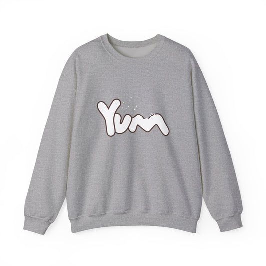 Yummy Vibes Crewneck Sweatshirt | Unisex Cool Fashion Gift, Cozy Loungewear, Foodie Apparel, Fun Kitchen Wear, Casual Everyday Style