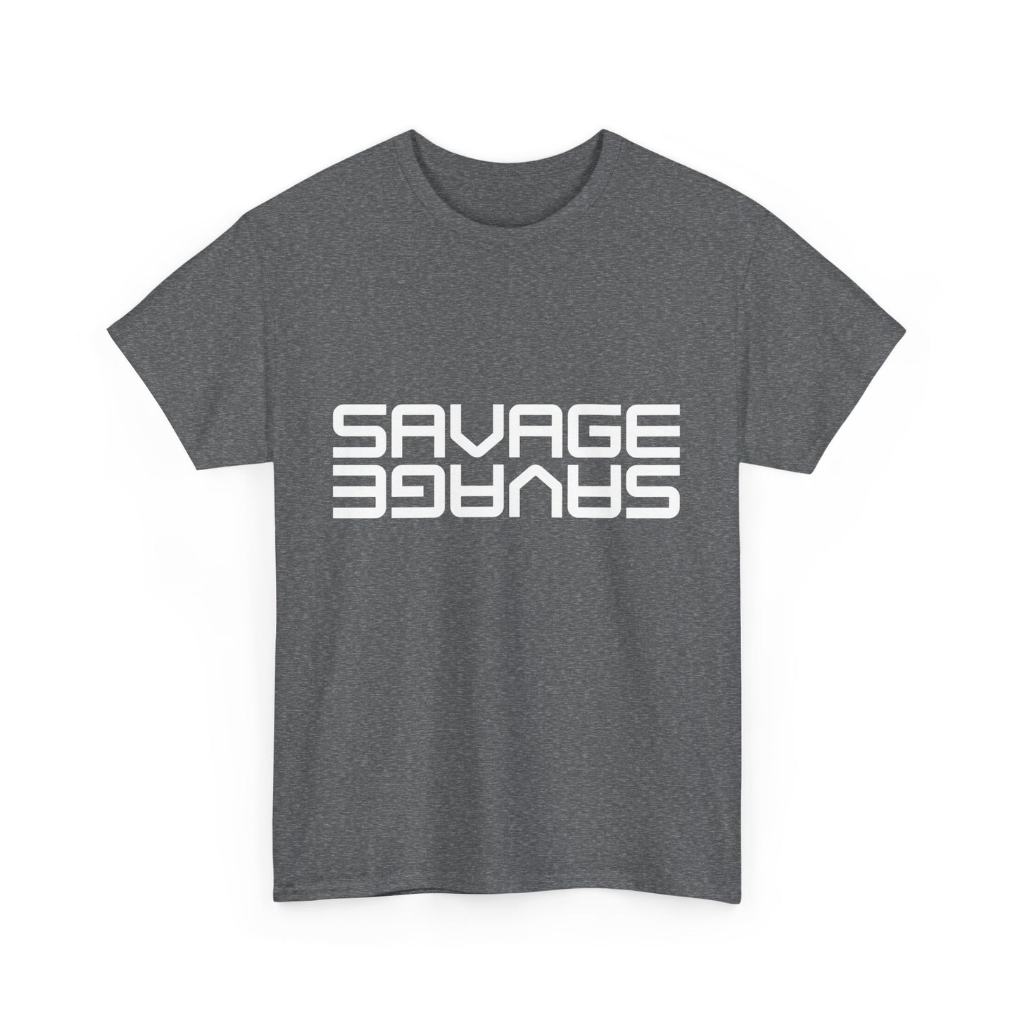 Savage Graphic Heavy Cotton Tee | Casual Streetwear, Motivational Wear, Birthday Gift, Trendy Apparel, Self-Expression T-Shirt