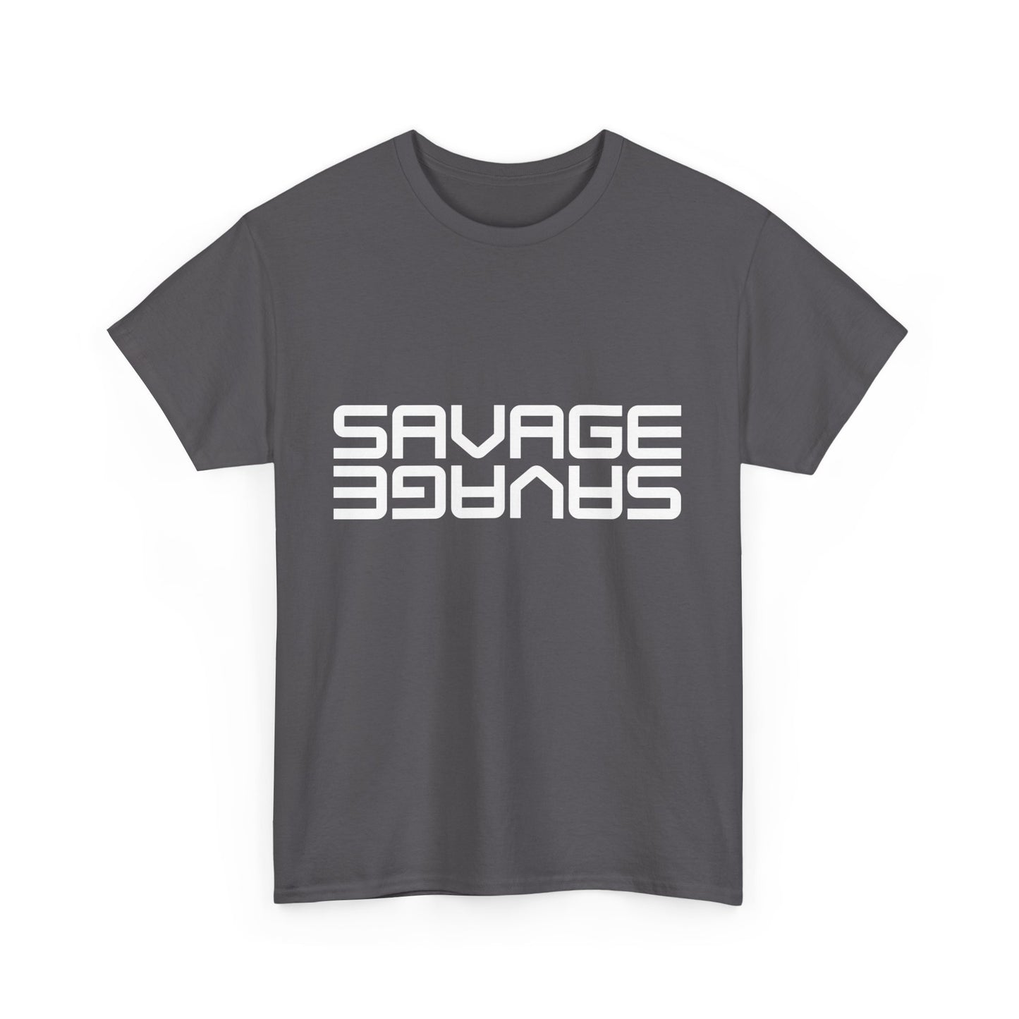 Savage Graphic Heavy Cotton Tee | Casual Streetwear, Motivational Wear, Birthday Gift, Trendy Apparel, Self-Expression T-Shirt
